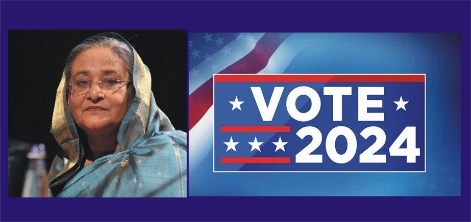 মার্কিন নির্বাচনের দিকে তাকিয়ে শেখ হাসিনা